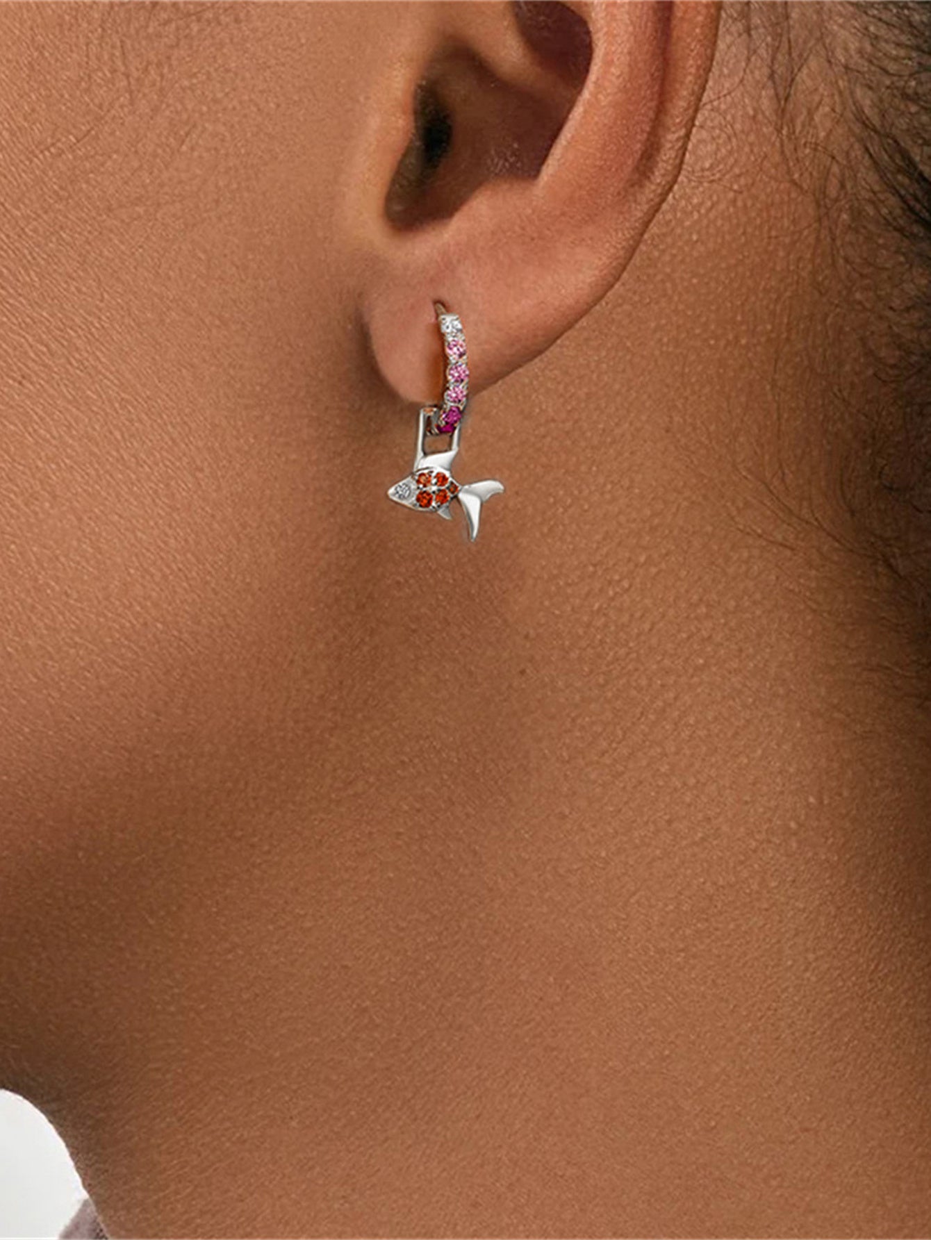 Little Fish Earrings Silver