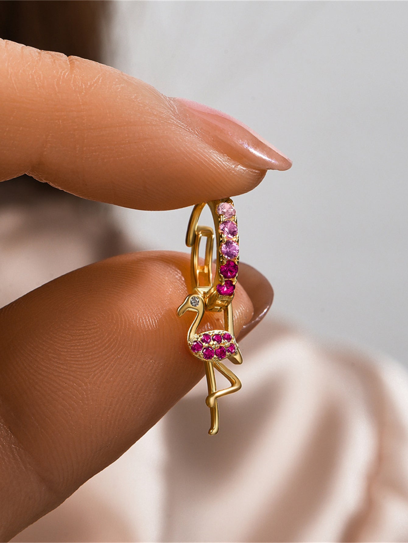 Flamingo Earrings Gold