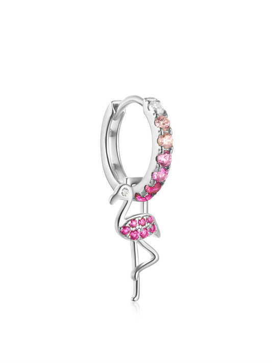 Flamingo Earrings Silver