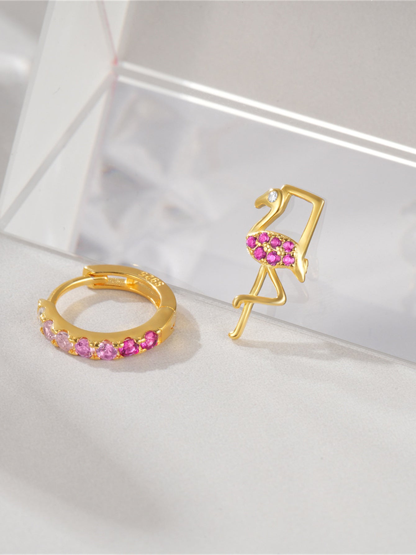 Flamingo Earrings Gold