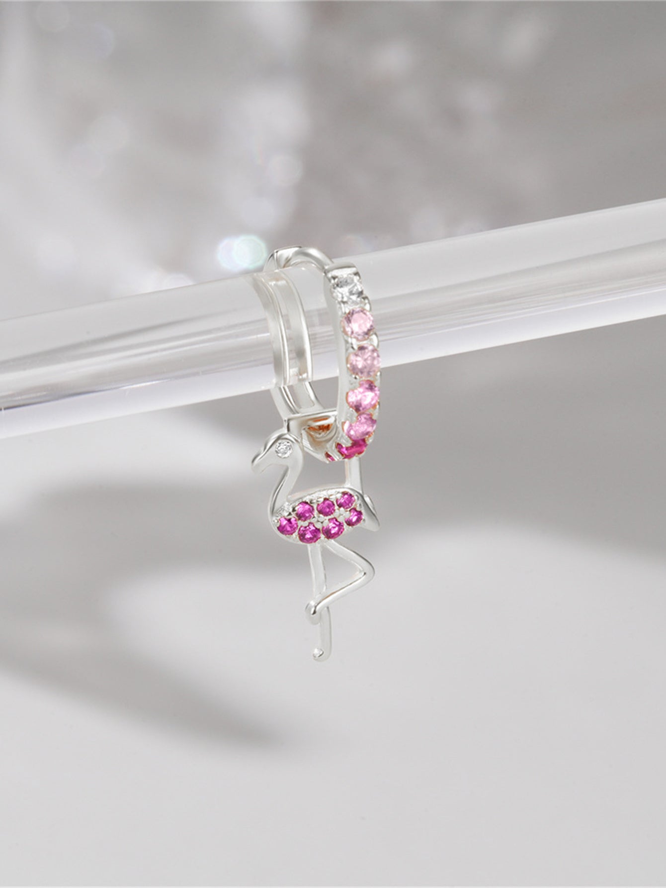 Flamingo Earrings Silver